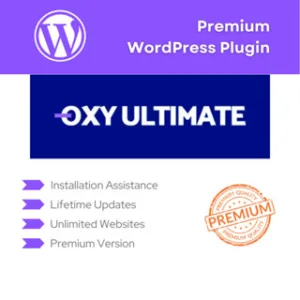 Oxy Ultimate + Woo Addon for Oxygen Builder | Premium WordPress Plugin | Lifetime Updates | Latest Version